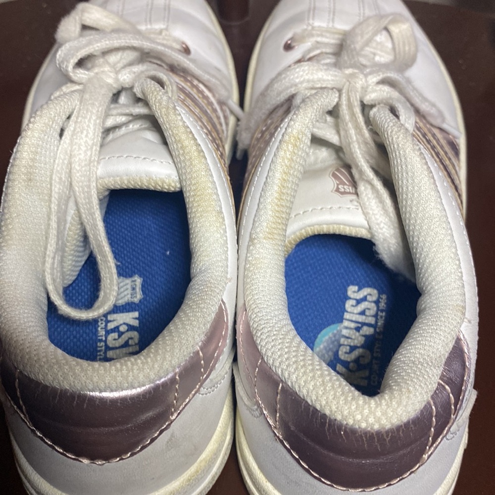 K-Swiss Sneaker White and Metallic Pink - Picture 5 of 7